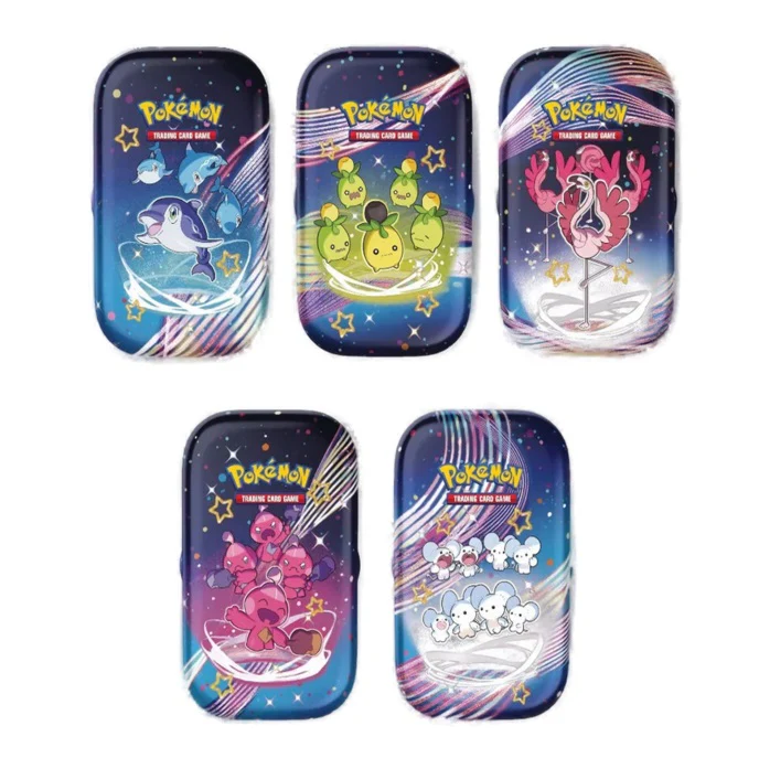 Pokemon TCG: Scarlet & Violet Paldean Fates Set of 5 Mini Tins