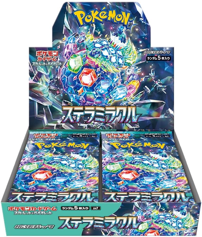 Pokemon TCG Stellar Miracle SV7 Booster Box | 30x Stellar Miracle Booster Packs | Japanese Pokemon Cards