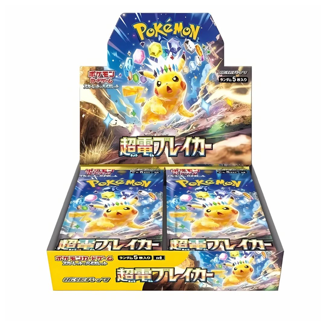 Pokemon TCG Super Electric Breaker SV8 Booster Box | 30x Super Electric Breaker Booster Packs | Japanese Pokemon Cards