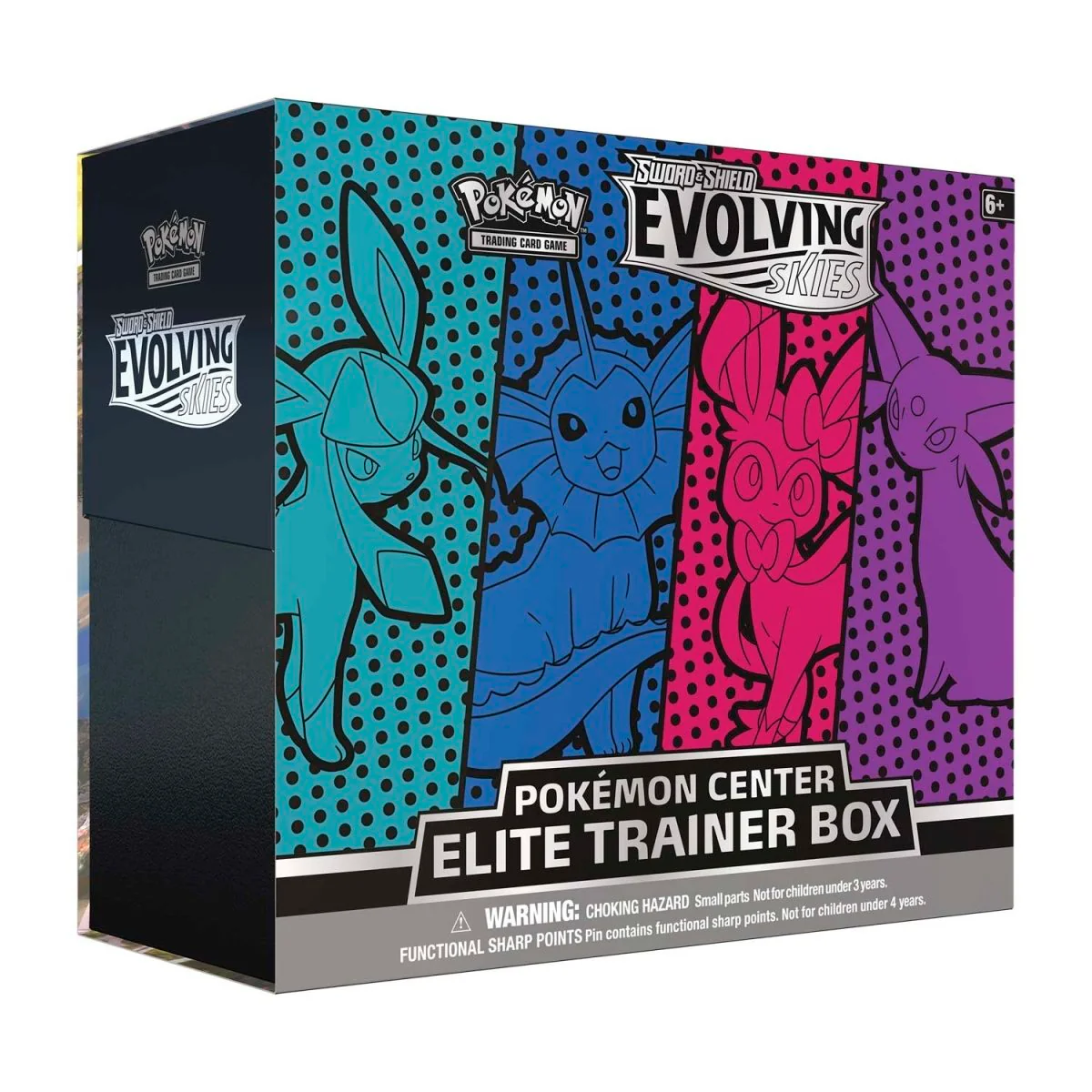 Pokemon TCG: Sword & Shield-Evolving Skies Pokemon Center Elite Trainer Box (Vaporeon, Espeon, Glaceon & Sylveon)