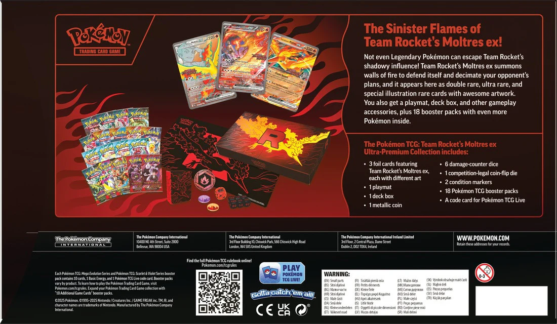 Pokemon TCG Team Rocket's Moltres EX Ultra Premium Collection - Image 2