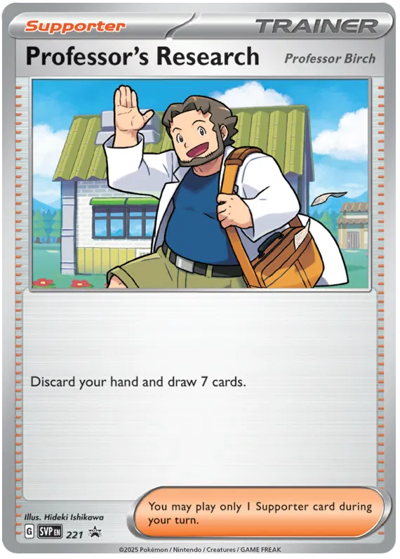 Professor's Research [Professor Birch] SVP221 Pokemon Promo Card (SV Promo Series)