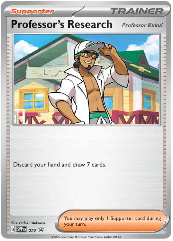 Professor's Research [Professor Kukui] SVP222 Pokemon Promo Card (SV Promo Series)