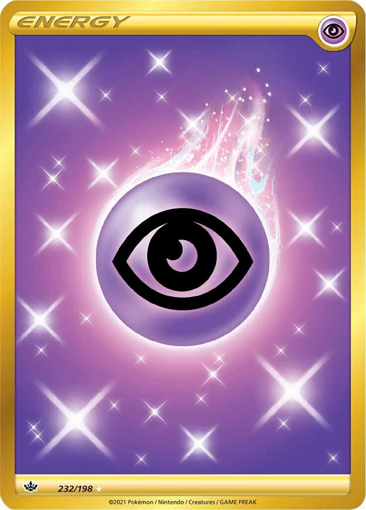 Psychic Energy 232/198 Secret Rare Pokemon Card (SWSH Chilling Reign)