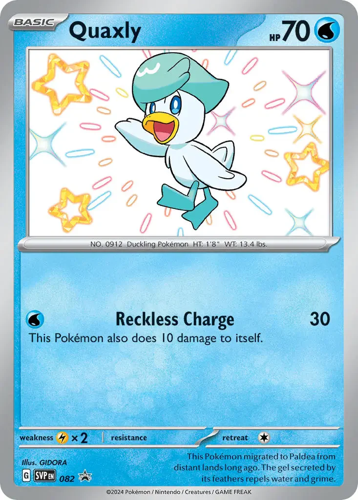 Quaxly SVP082 Pokemon Promo Card (SV Promo Series)