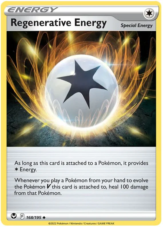Regenerative Energy 168/195 Uncommon Pokemon Card (SWSH Silver Tempest)