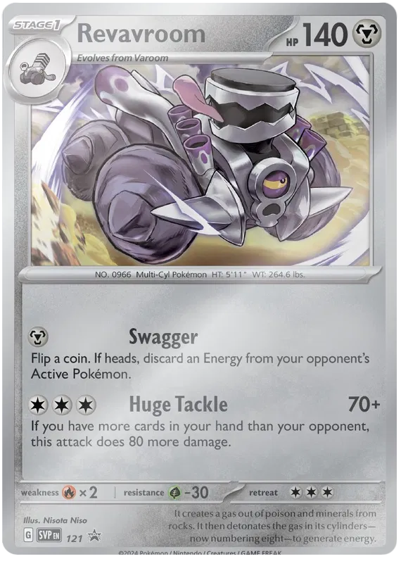 Revavroom SVP121 Pokemon Promo Card (SV Promo Series)