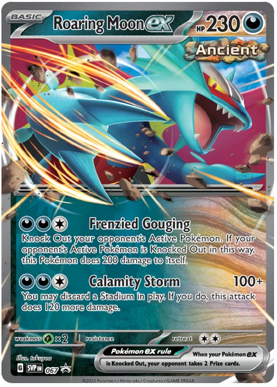 Roaring Moon ex SVP067 Pokemon Promo Card (SV Promo Series)