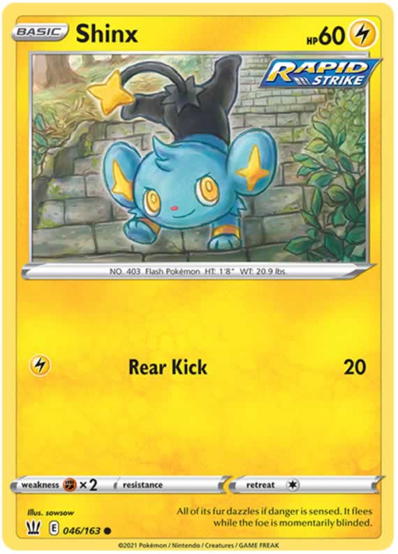 Shinx 046/163 Common Pokemon Card (Battle Styles)