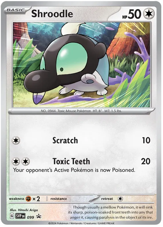 Shroodle SVP099 Pokemon Promo Card (SV Promo Series)