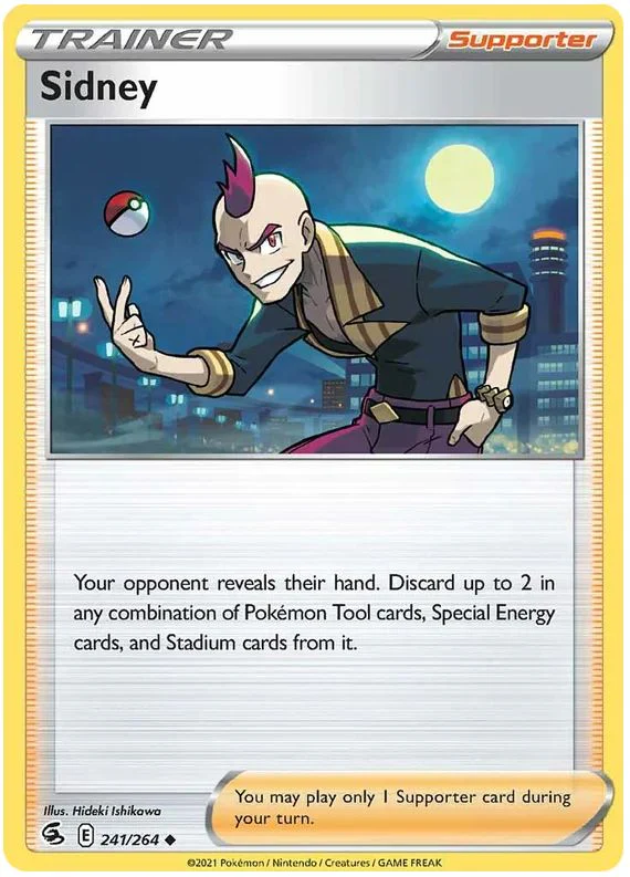 Sidney 241/264 Uncommon Reverse Holo Pokemon Card (SWSH Fusion Strike)