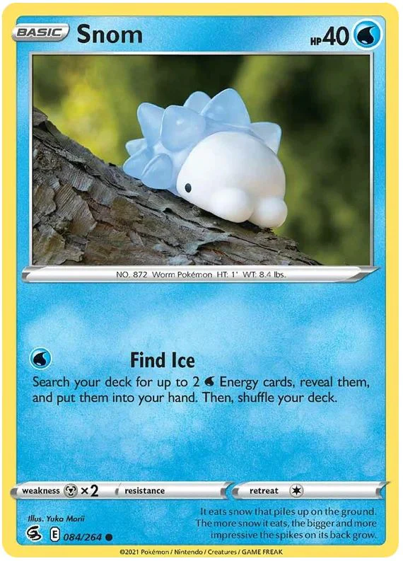 Snom 084/264 Common Reverse Holo Pokemon Card (SWSH Fusion Strike)