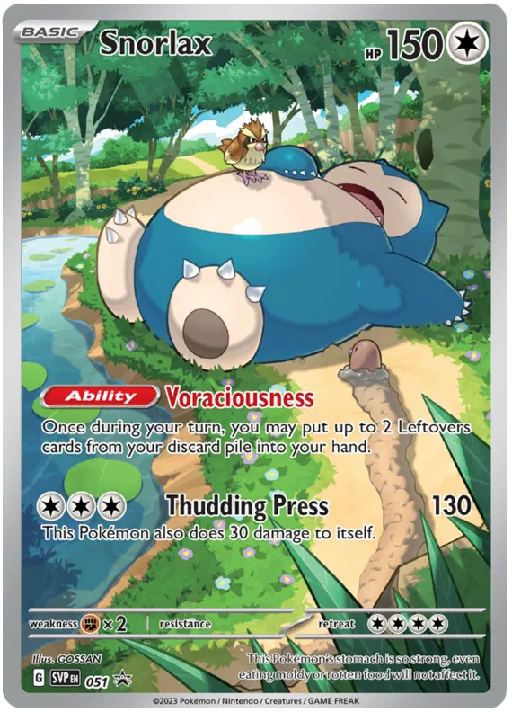 Snorlax SVP051 Pokemon Promo Card (SV Promo Series)