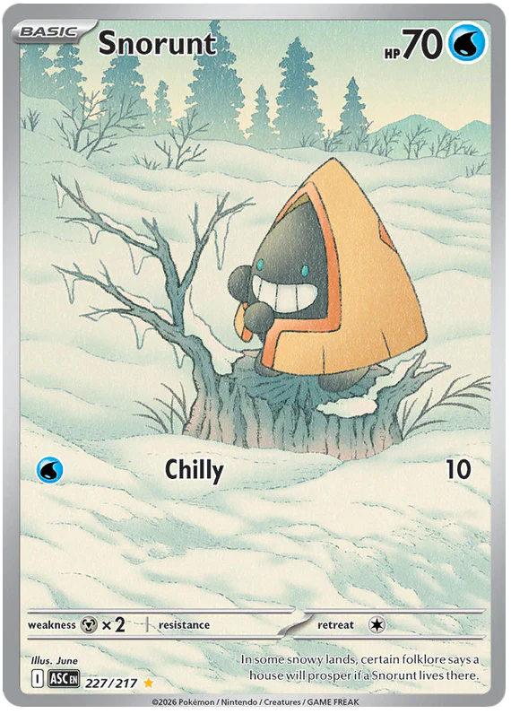 Snorunt 227/217 Illustration Rare Pokemon Card (Mega Evolution Ascended Heroes)