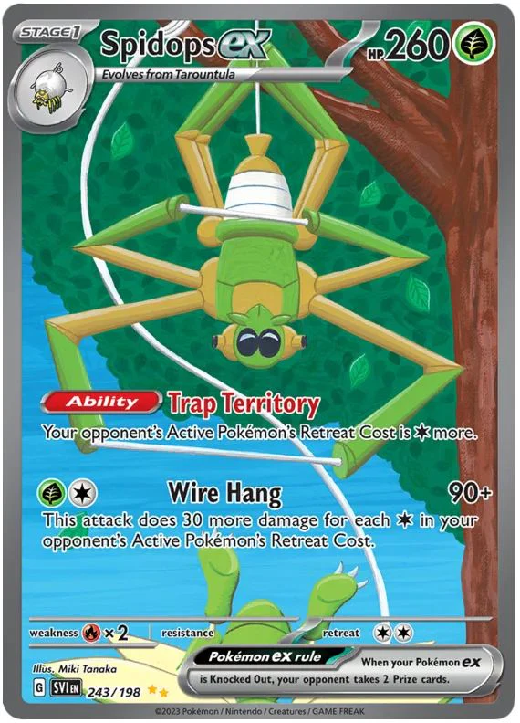 Spidops ex 243/198 Special Illustration Rare Pokemon Card (Scarlet & Violet Base)