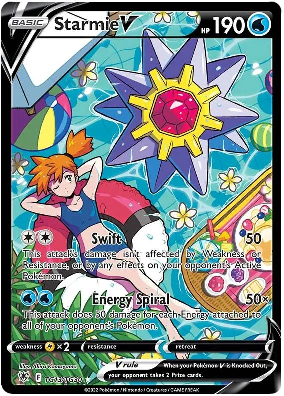 Starmie V TG13/TG30 Pokemon Card (SWSH Astral Radiance Trainer Gallery)