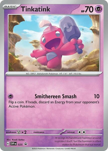 Tinkatink SVP025 Pokemon Promo Card (SV Promo Series)