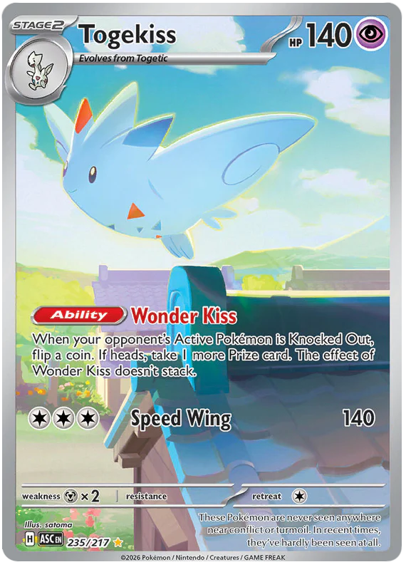 Togekiss 235/217 Illustration Rare Pokemon Card (Mega Evolution Ascended Heroes)
