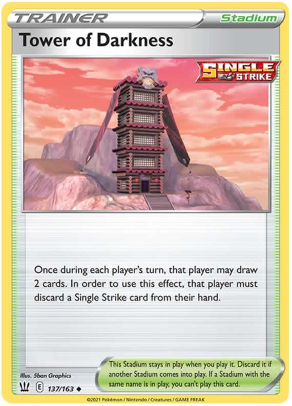 Tower of Darkness 137/163 Uncommon Pokemon Card (Battle Styles)