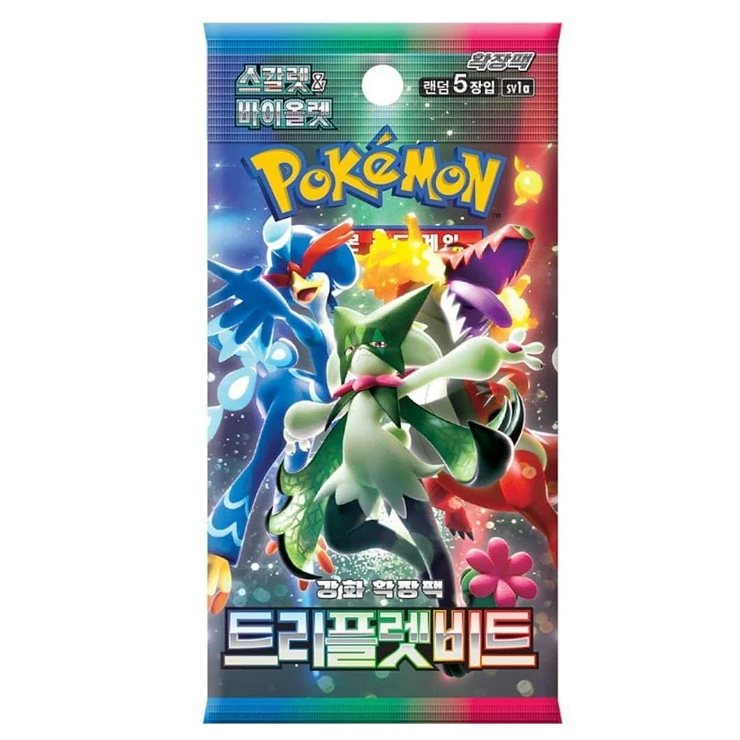 Pokémon TCG Triplet Beat SV1A Korean Booster Pack | 5 Cards Per Pack | Scarlet & Violet Era