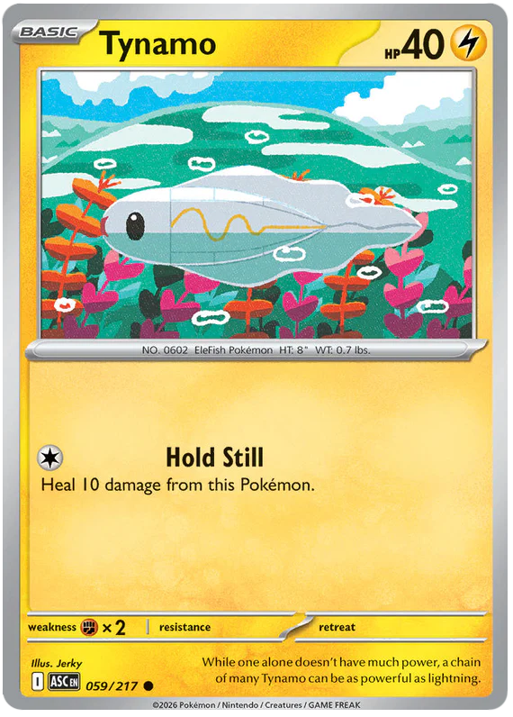 Tynamo 059/217 Common Pokemon Card (Mega Evolution Ascended Heroes)