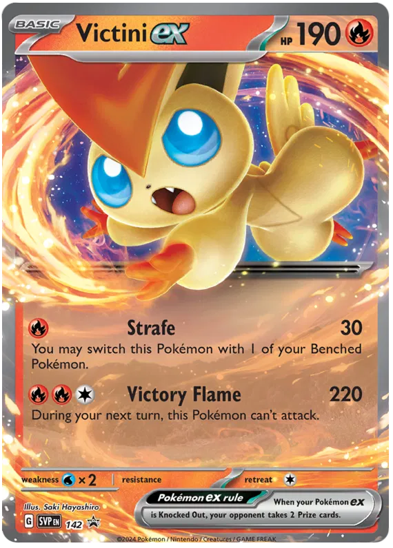 Victini ex SVP142 Pokemon Promo Card (SV Promo Series)