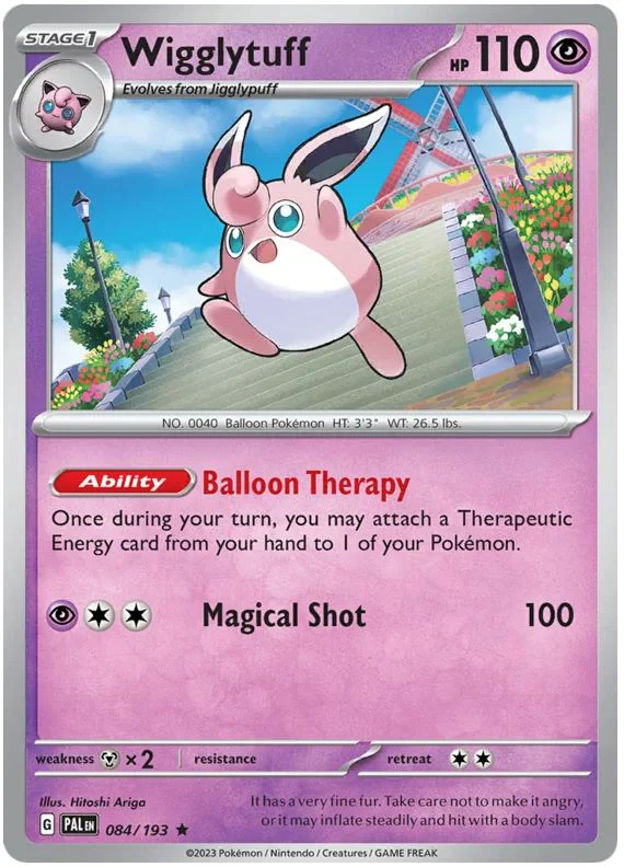 Wigglytuff 084/193 Rare Pokemon Card (SV2 Paldea Evolved)