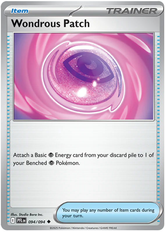 Wondrous Patch 094/094 Uncommon Pokemon Card (Mega Evolution Phantasmal Flames)
