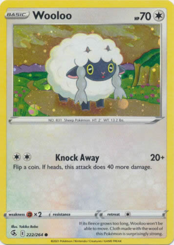 Wooloo 222/264 Alt. Holo Pokemon Promo Card (SWSH Promo Series)